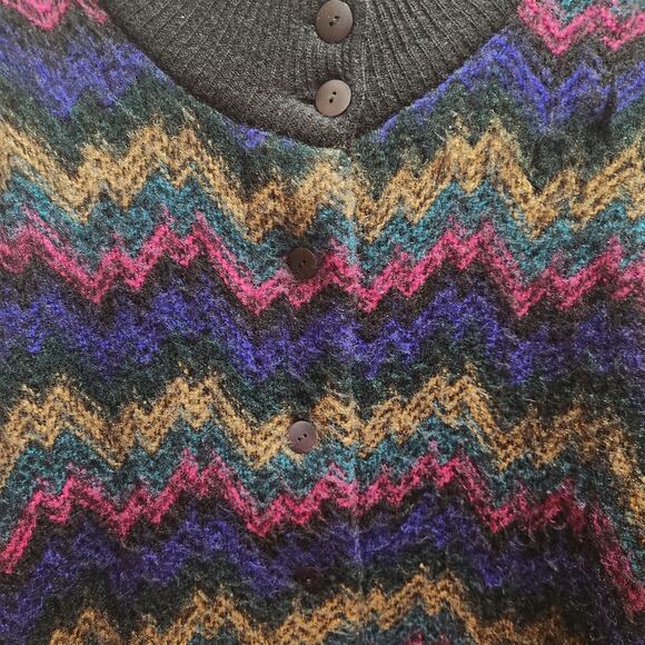 VINTAGE Boundary Waters womans button-up sweater size medium - Picture 2 of 8